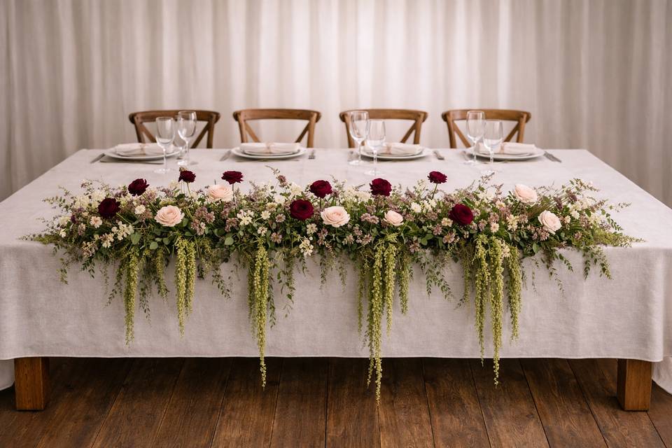 Centre de table retombant