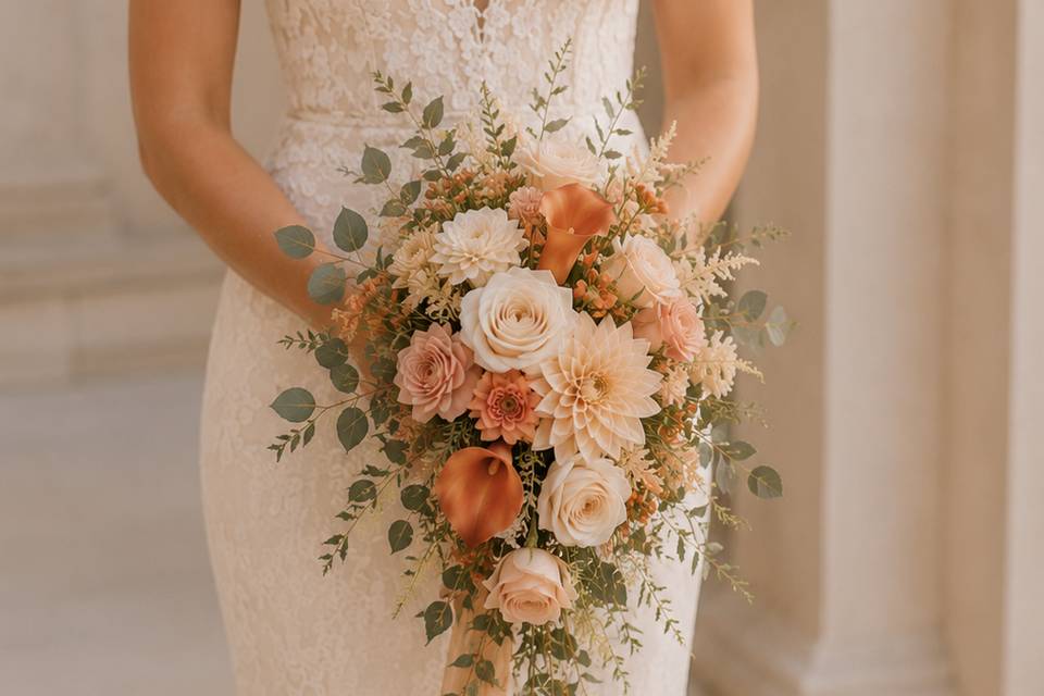 Bouquet cascade