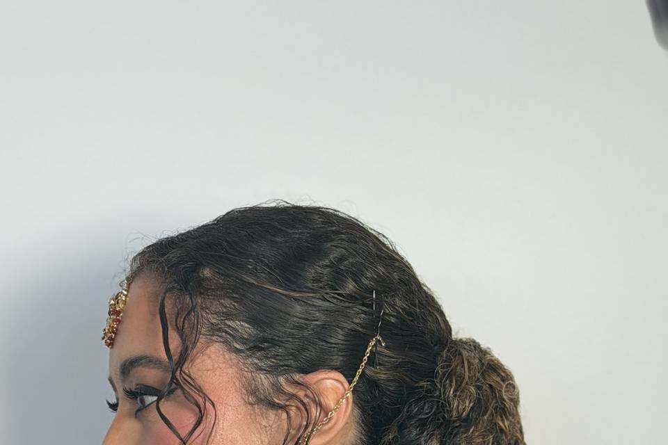 Curly hair