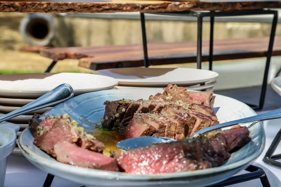 Viande rôtie