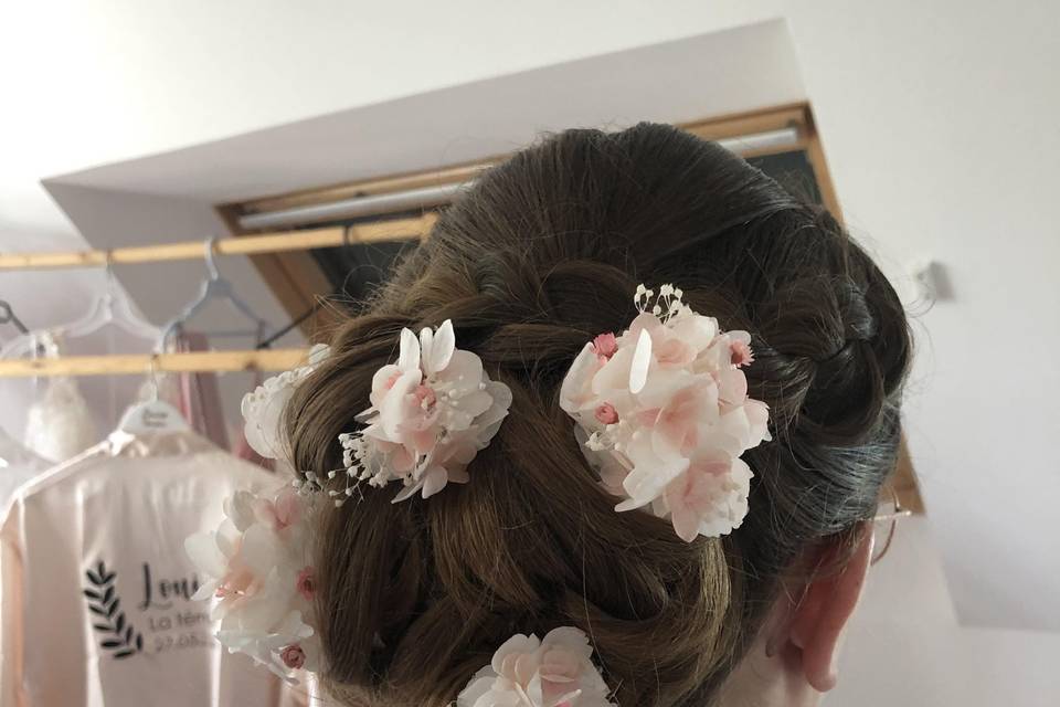 Chignon de mariée.