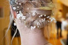 Chignon de mariée.