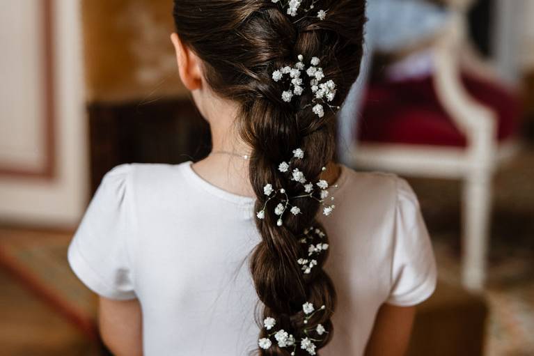 Coiffure fille de la mariée