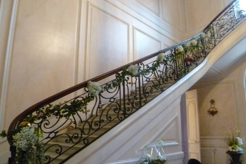 Escalier au Château de Santeny