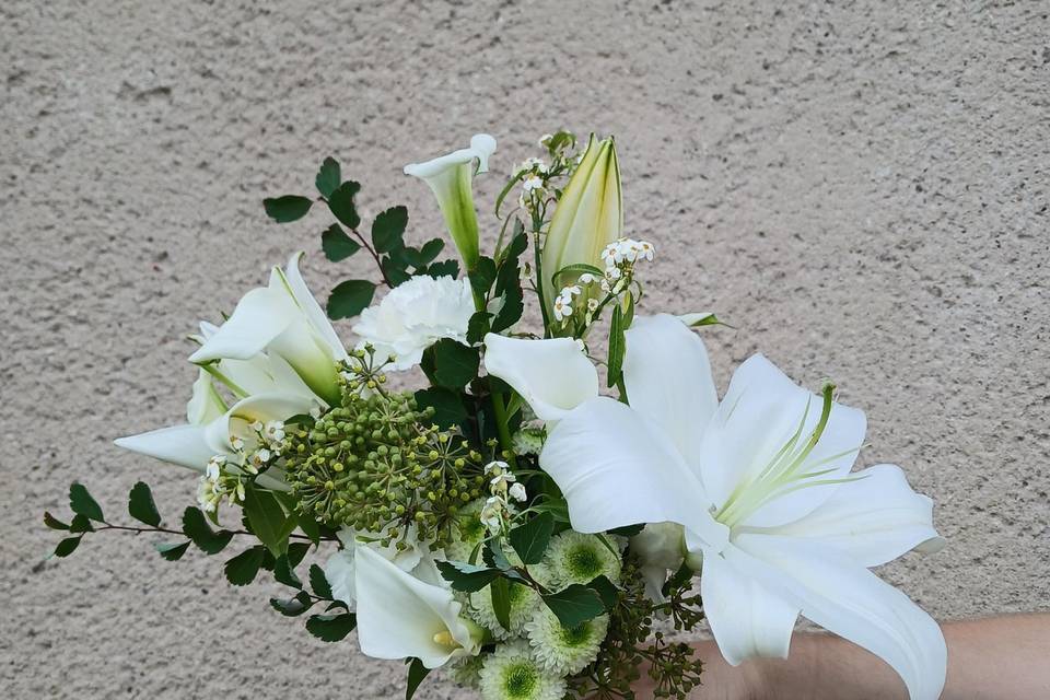 Petit bouquet court blanc