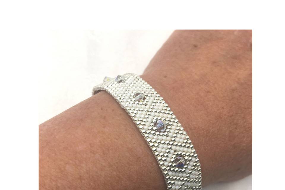 Bracelet Coeur de Marie écru