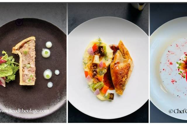 Assiettes menu mariage