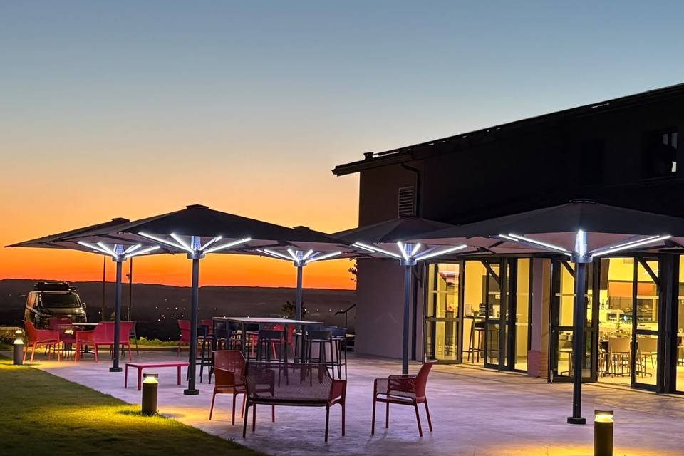 Terrasse de nuit