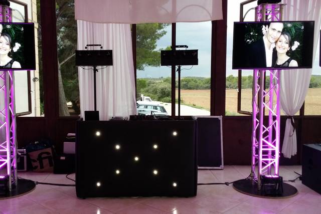 Régie dj avec écran