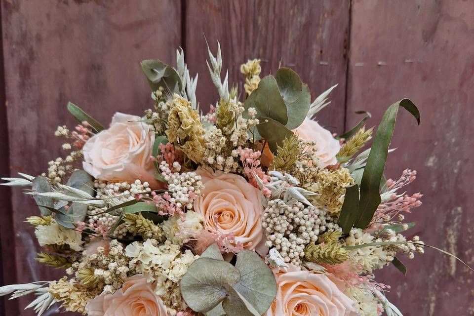 Bouquet de mariée fleurs stabi