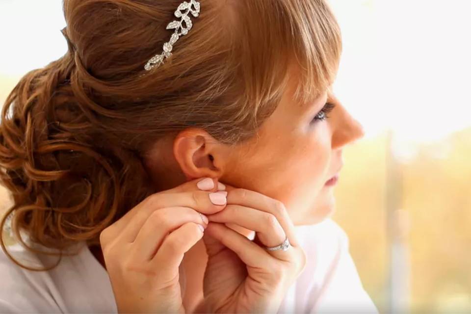 La mariée se prépare