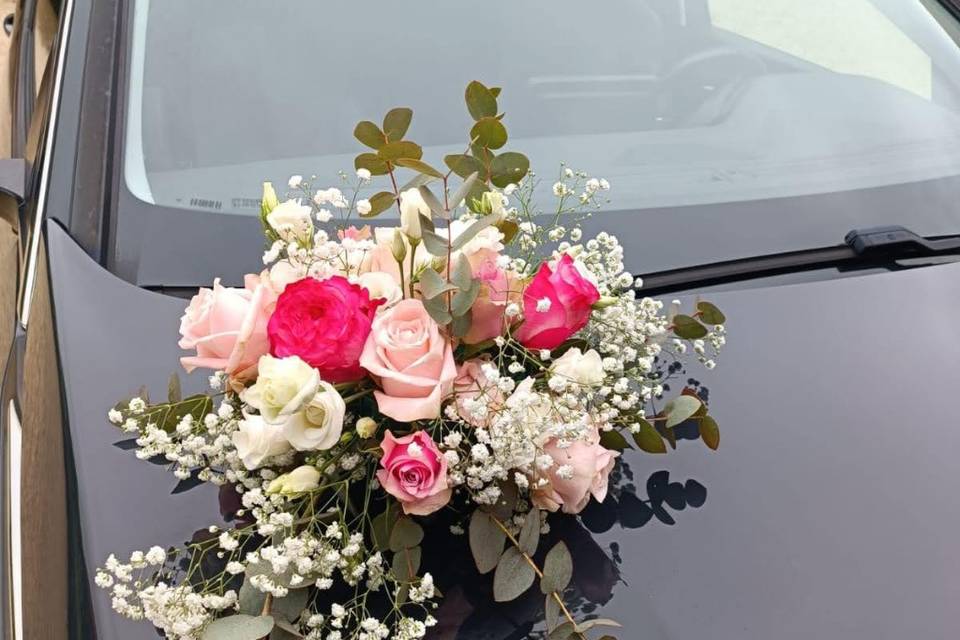 Fleurs voiture