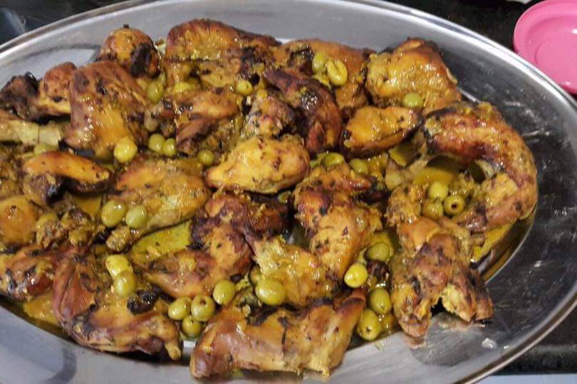 Cuisses de poulets aux olives