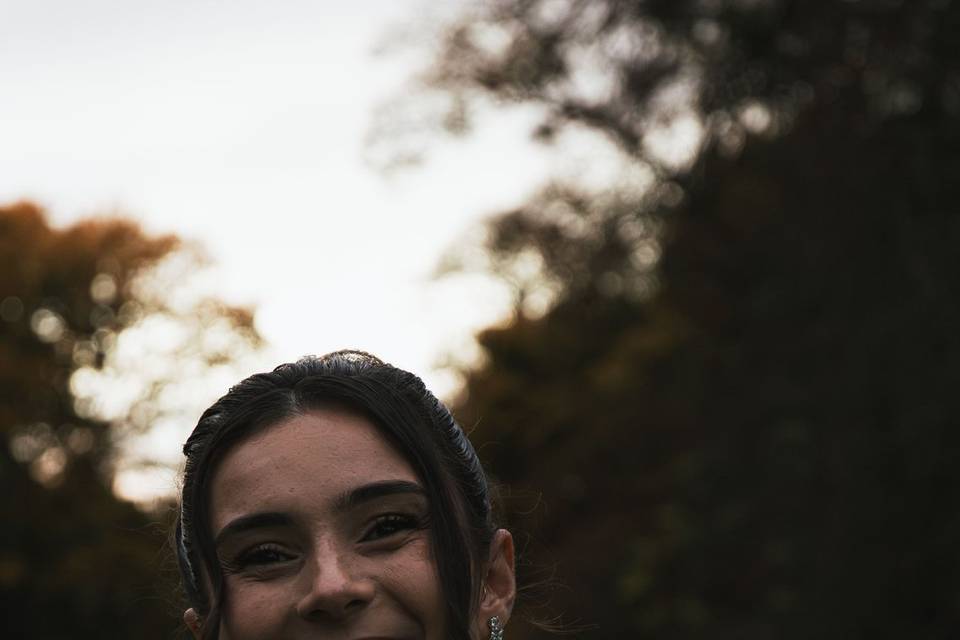 Sourire de la mariée