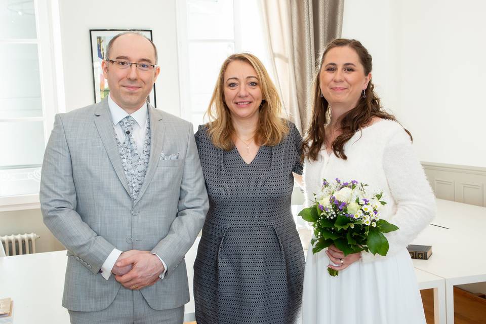 Wedding planner et mariés