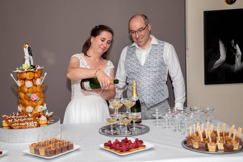 Pièce montée mariés