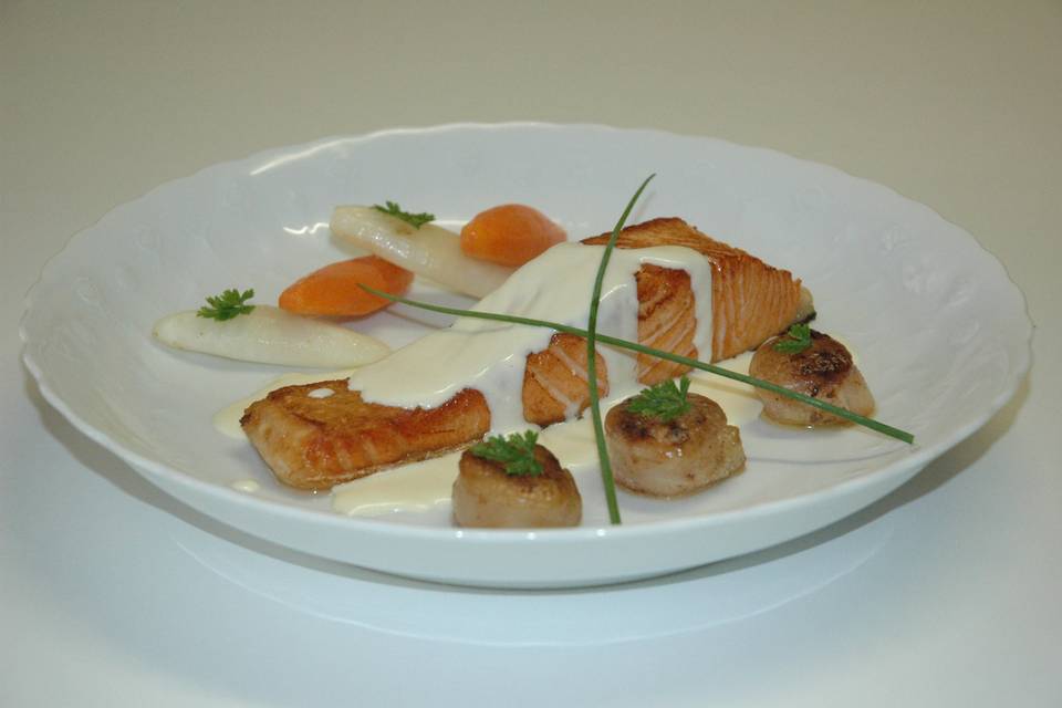 Saumon, beurre blanc