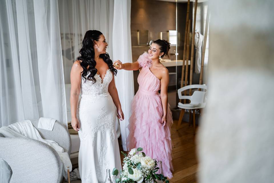 Préparatifs de la mariée