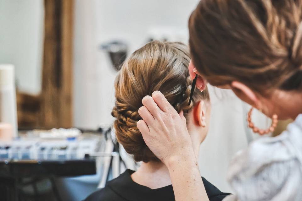 Coiffure réalisée par Julie