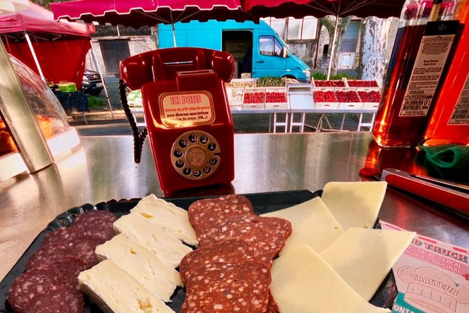Planche de charcuterie et fromage