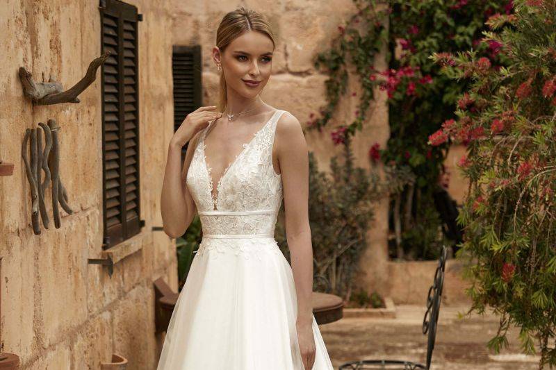 Robe de mariée bohème Bianco t