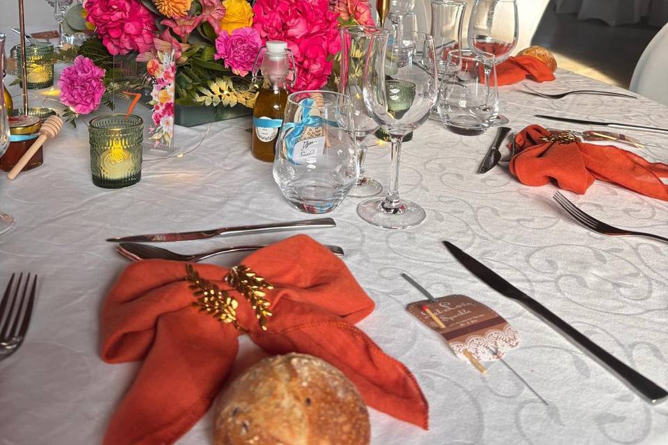 Tables fleuries