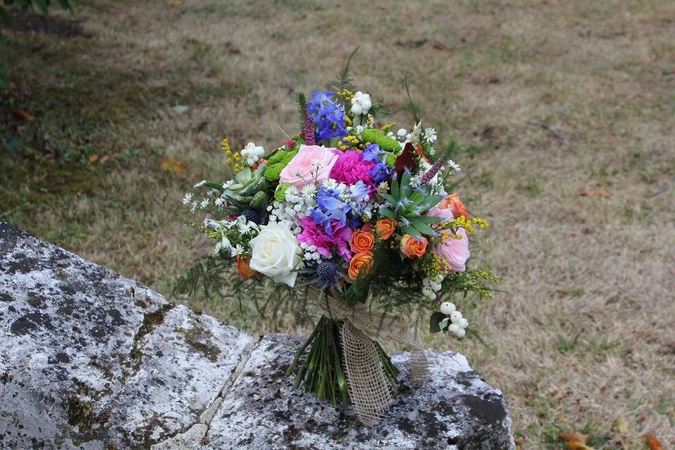 Bouquet couleur champêtre