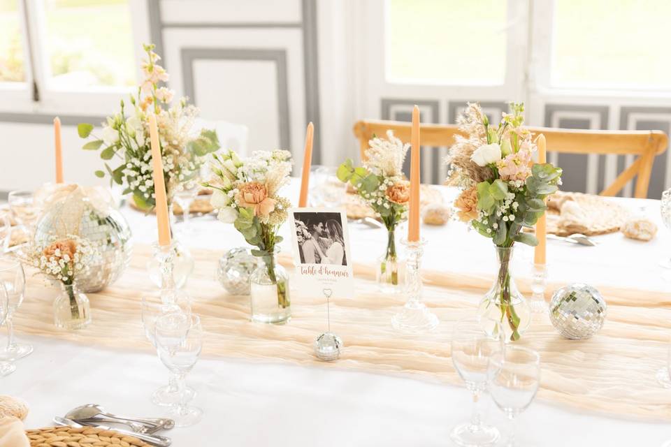 Décor de table - soliflores