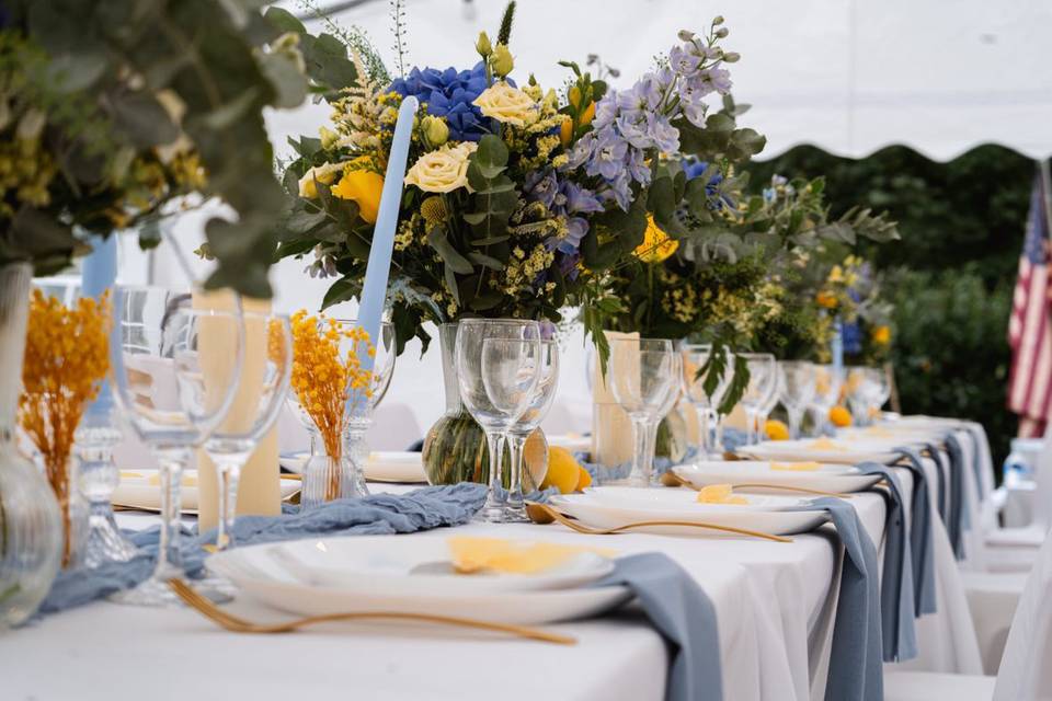 Décor de table - bouquets