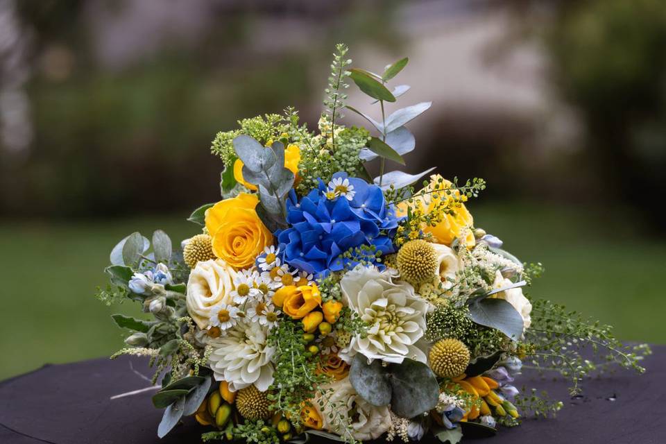 Bouquet de mariée limoncello