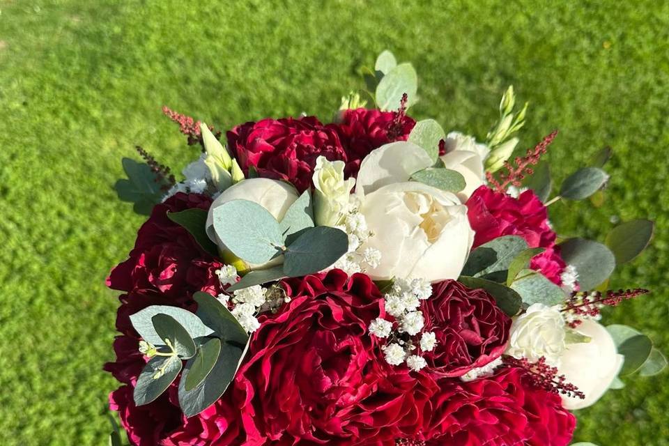 Bouquet de mariée rond