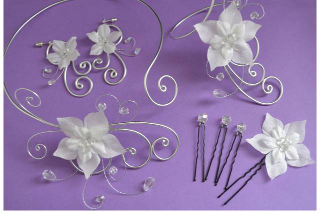 Parure fleur de soie