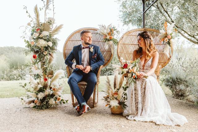 Robe de mariée boho chic