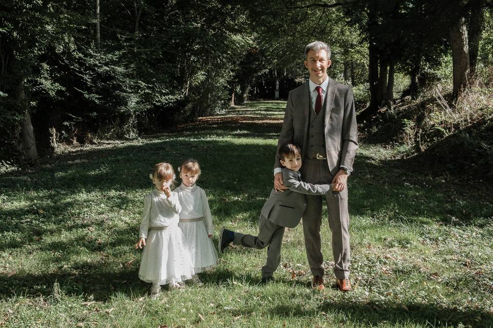 Le marié et ses enfants