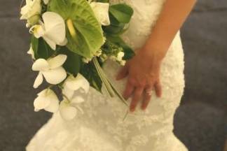 Bouquet blanc pour la mariée