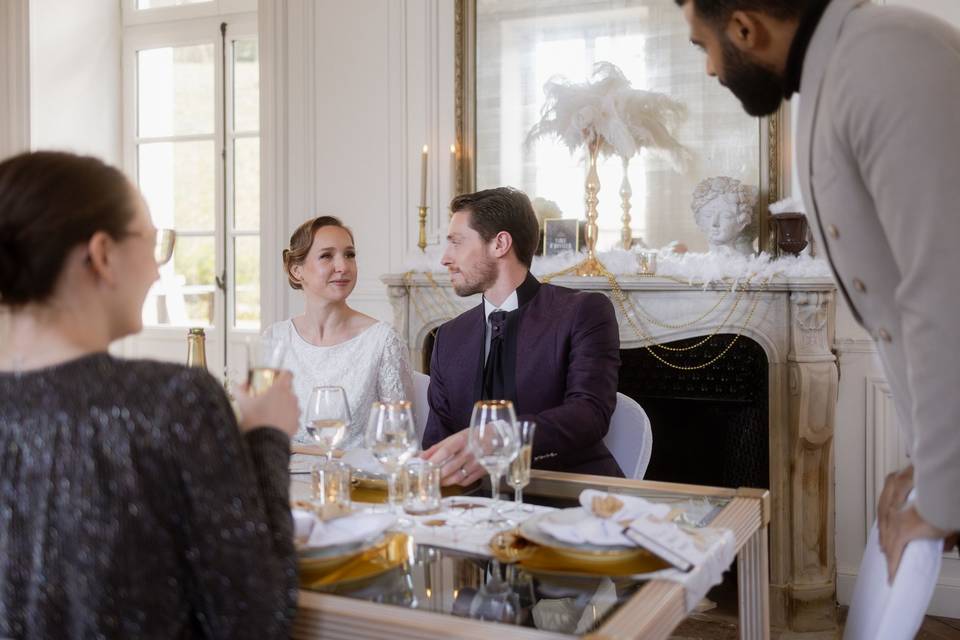 Repas en salon