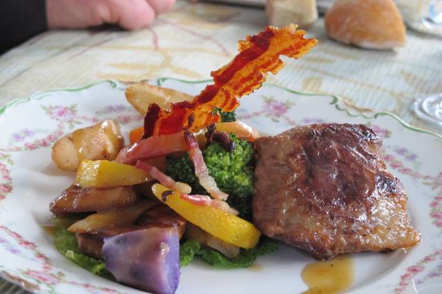 Pavé de veau fondant, cocotte