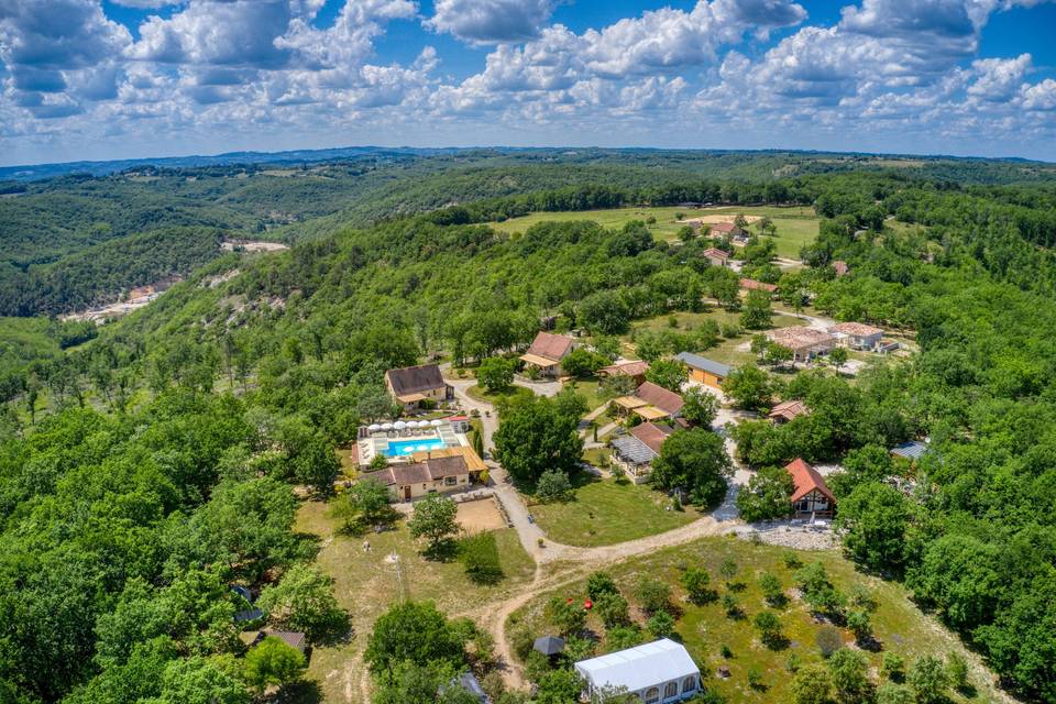 La Truffière vue du ciel