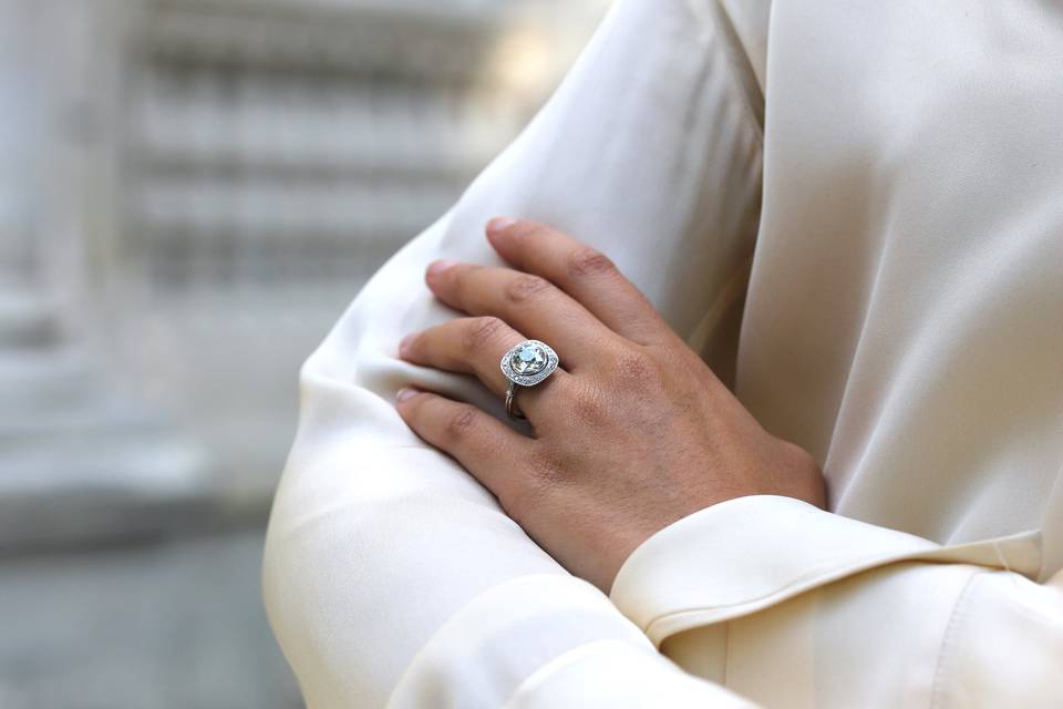 Bague de fiançailles diamant