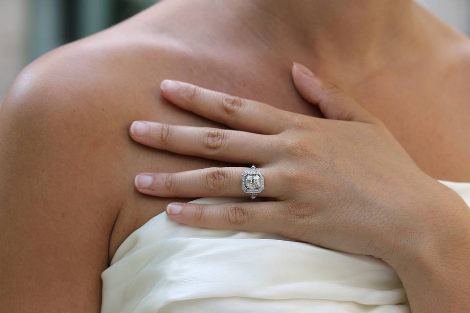 Bague de fiançailles diamant