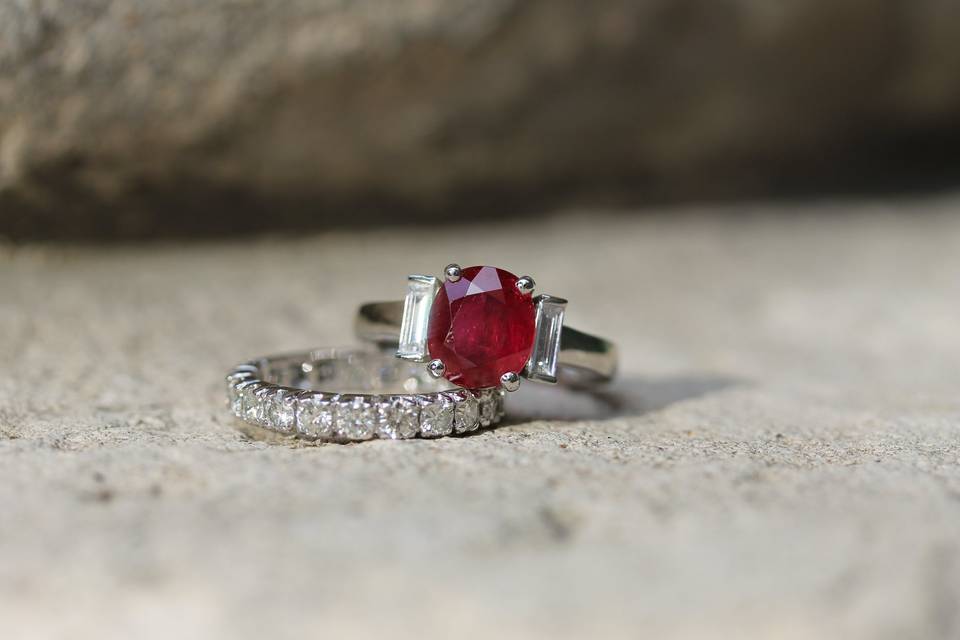 Sublime bague saphir vintage