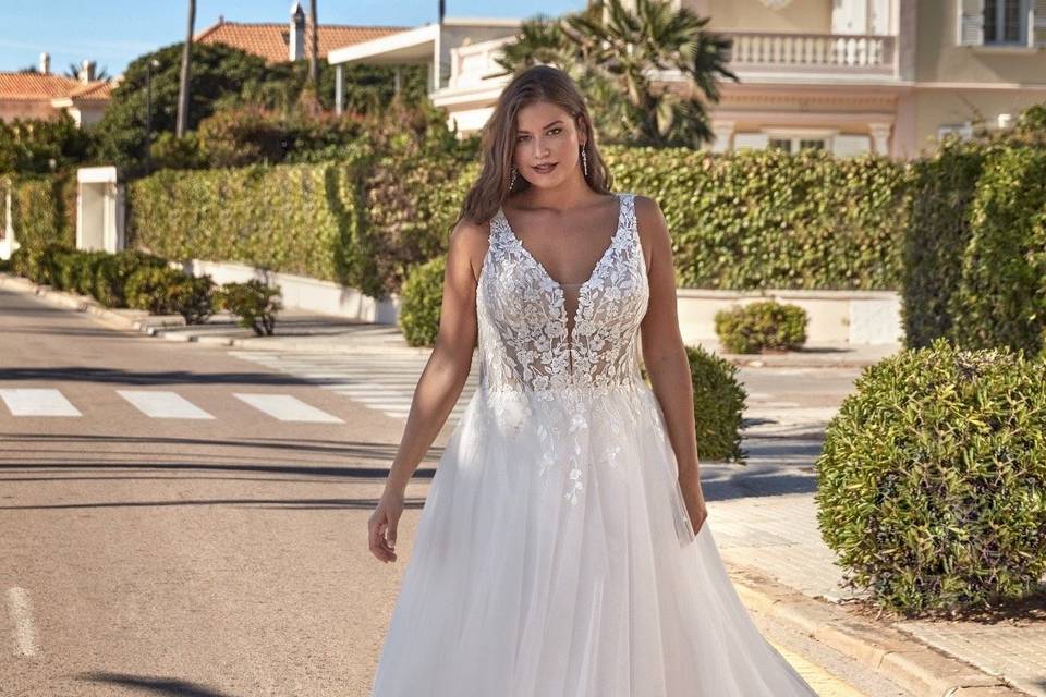 Bustier perlé avec haut perlé