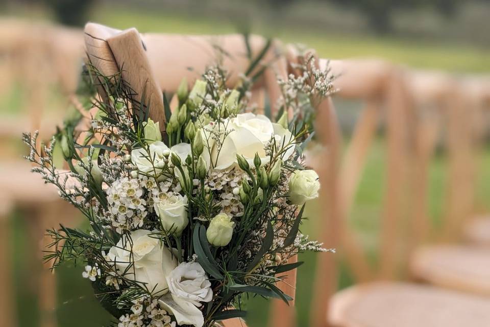 Bouquet de banc - Cérémonie