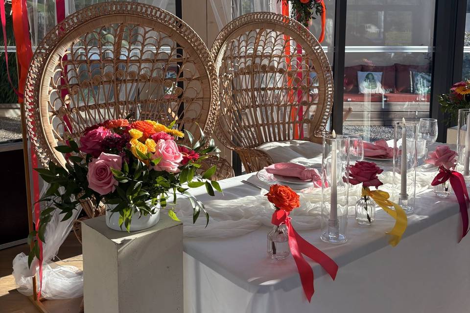 Table des mariés