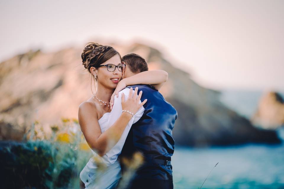 Couple à la mer