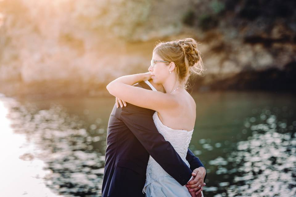 Couple à la mer