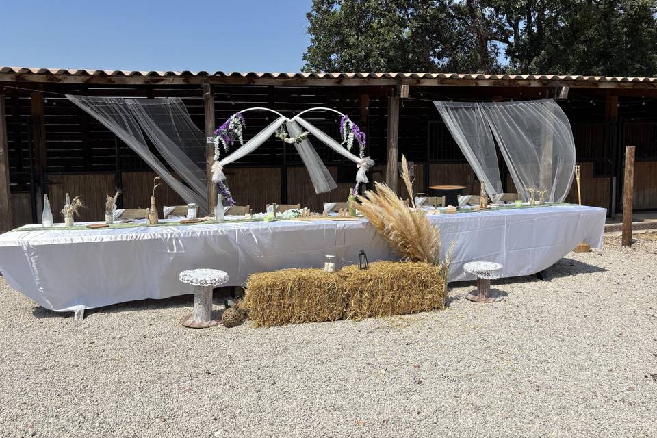 La table des mariés