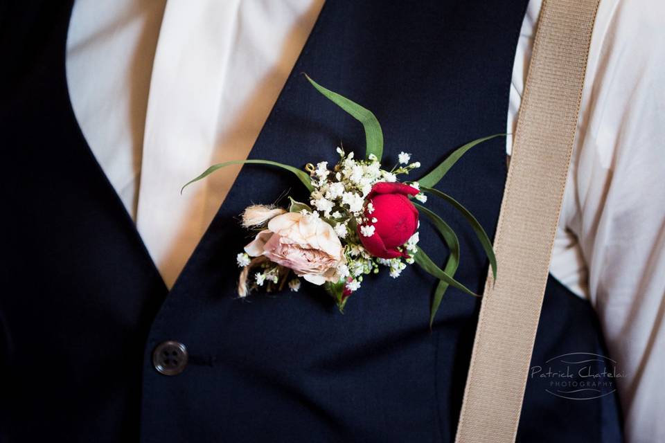 Boutonnière marié