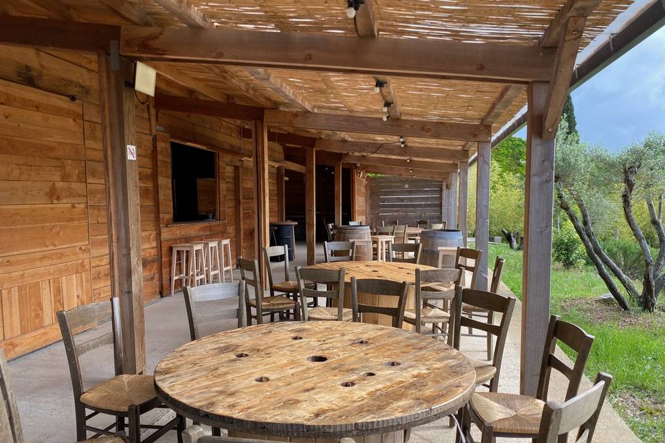 Terrasse couverte Espace Bodeg