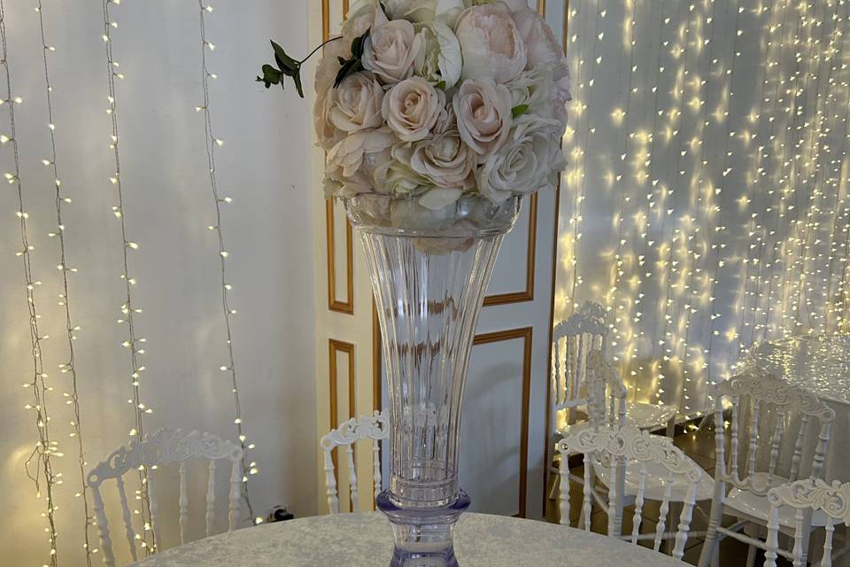 Location vase balustre transpa